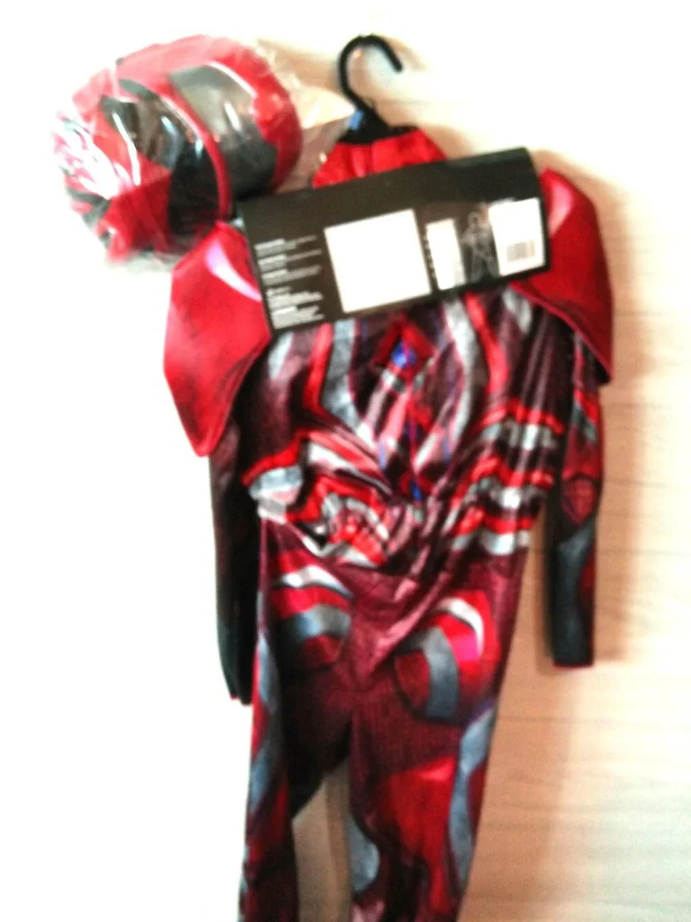 Halloween Costume Red Power Ranger Disguise Saban's Size Large (10-12), Mask NEW